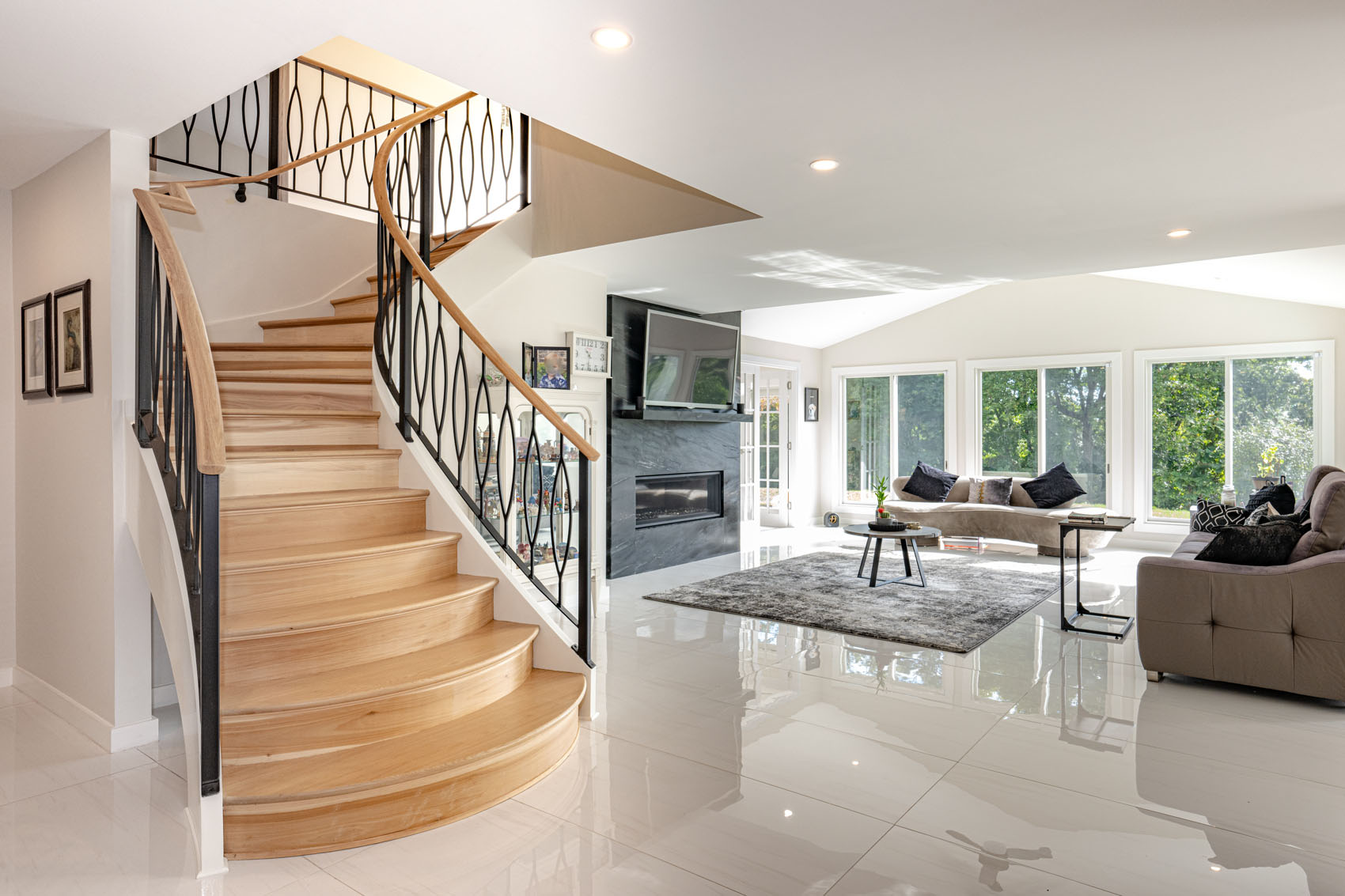 Staircase renovation in Norwalk CT by Stadler Construction